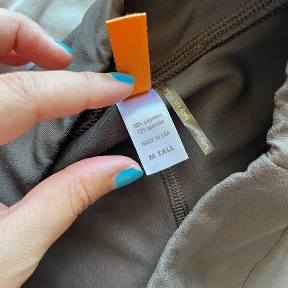 Lucy Brown Legging Bootcut Mid Rise Athletic Womens Size M Tall Pants - Picture 7 of 8